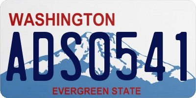 WA license plate ADS0541