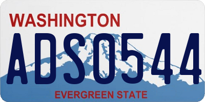 WA license plate ADS0544