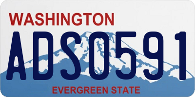 WA license plate ADS0591