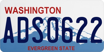 WA license plate ADS0622