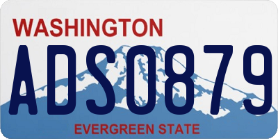 WA license plate ADS0879