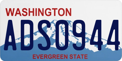 WA license plate ADS0944