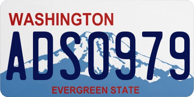 WA license plate ADS0979