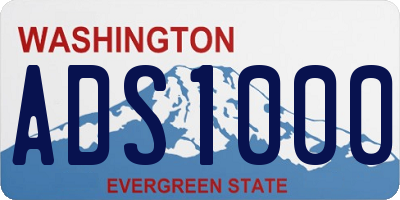 WA license plate ADS1000