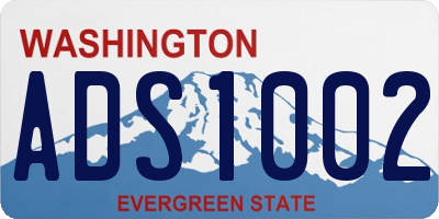 WA license plate ADS1002