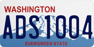 WA license plate ADS1004