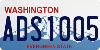 WA license plate ADS1005