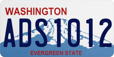WA license plate ADS1012