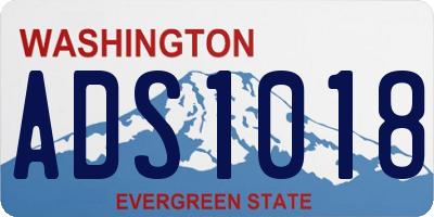 WA license plate ADS1018