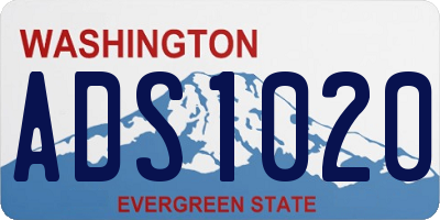 WA license plate ADS1020