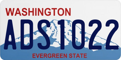 WA license plate ADS1022