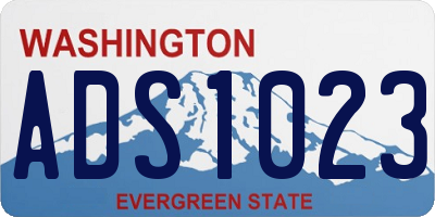 WA license plate ADS1023