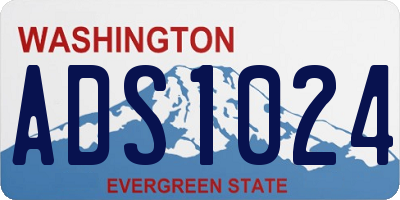 WA license plate ADS1024