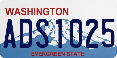 WA license plate ADS1025