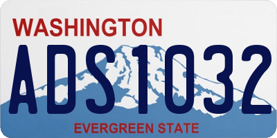 WA license plate ADS1032
