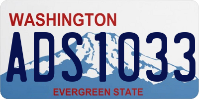 WA license plate ADS1033