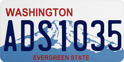 WA license plate ADS1035