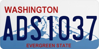 WA license plate ADS1037