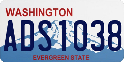 WA license plate ADS1038