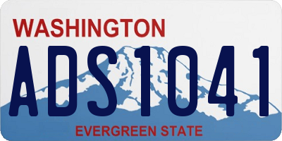 WA license plate ADS1041