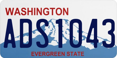 WA license plate ADS1043