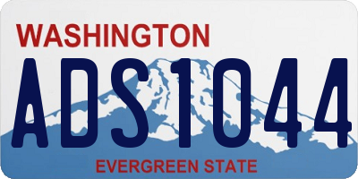 WA license plate ADS1044