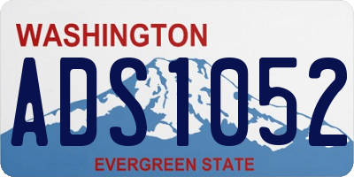 WA license plate ADS1052