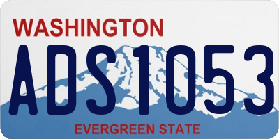 WA license plate ADS1053