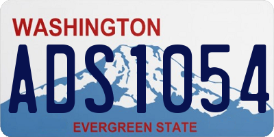 WA license plate ADS1054