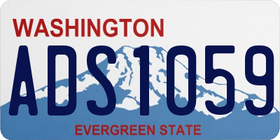 WA license plate ADS1059