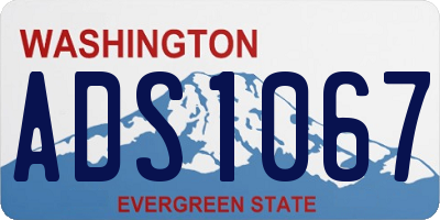 WA license plate ADS1067