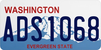 WA license plate ADS1068