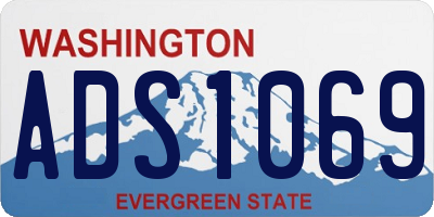 WA license plate ADS1069