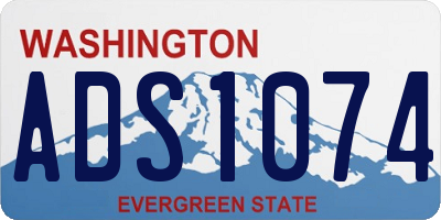 WA license plate ADS1074