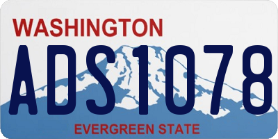 WA license plate ADS1078