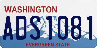 WA license plate ADS1081
