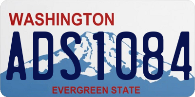 WA license plate ADS1084