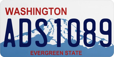 WA license plate ADS1089
