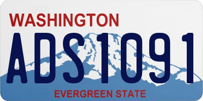 WA license plate ADS1091