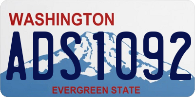 WA license plate ADS1092
