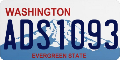 WA license plate ADS1093