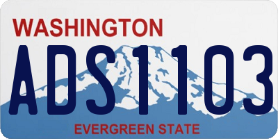 WA license plate ADS1103