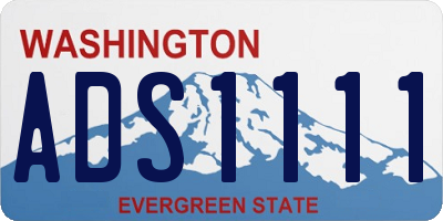 WA license plate ADS1111