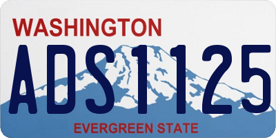 WA license plate ADS1125