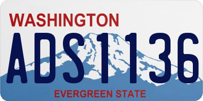WA license plate ADS1136