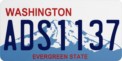 WA license plate ADS1137