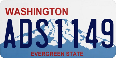 WA license plate ADS1149