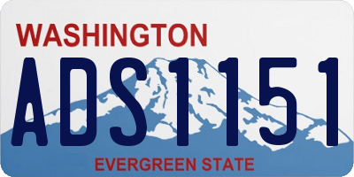 WA license plate ADS1151