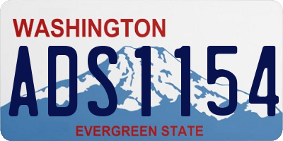 WA license plate ADS1154