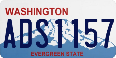 WA license plate ADS1157